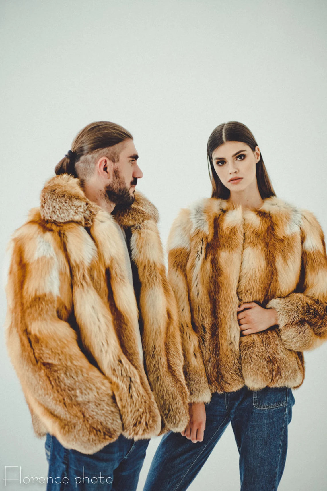 Mens Fox Fur Coat I Winter Jacket Men I Oversized Fur Coats Male I Luxury gift for men