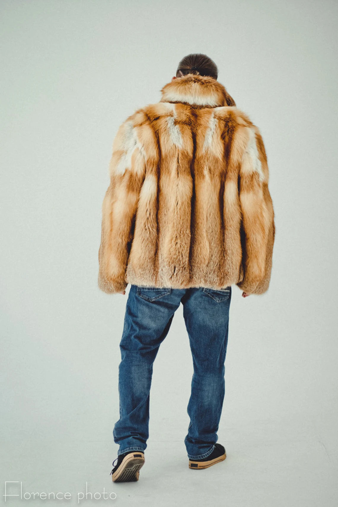 Mens Fox Fur Coat I Winter Jacket Men I Oversized Fur Coats Male I Luxury gift for men